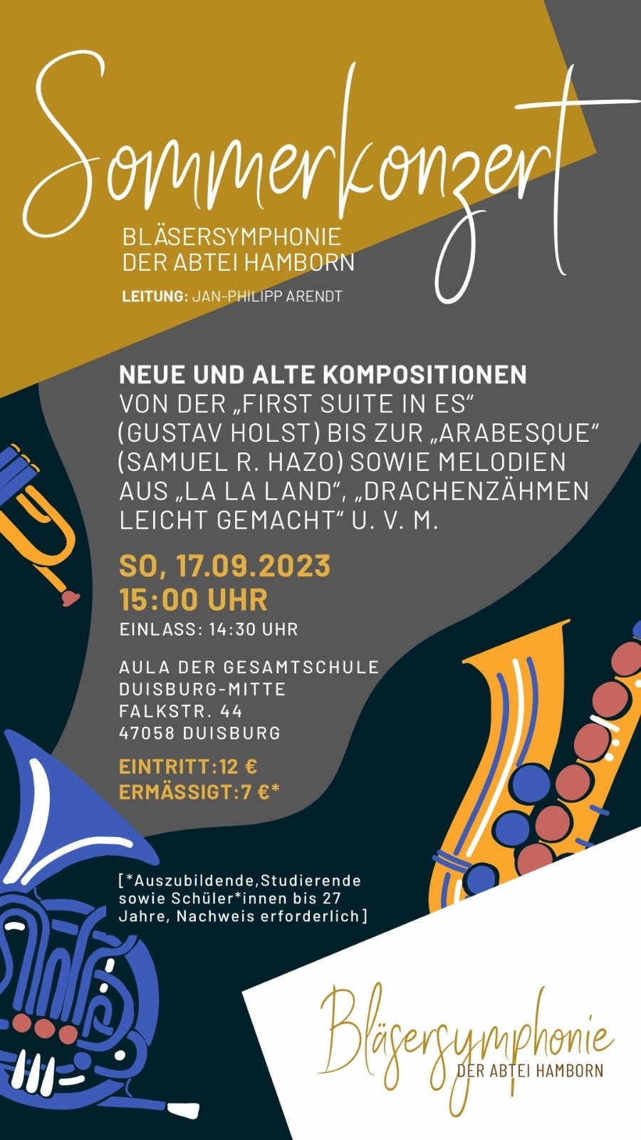Plakat oder Konzertbild zu Sommerkonzert