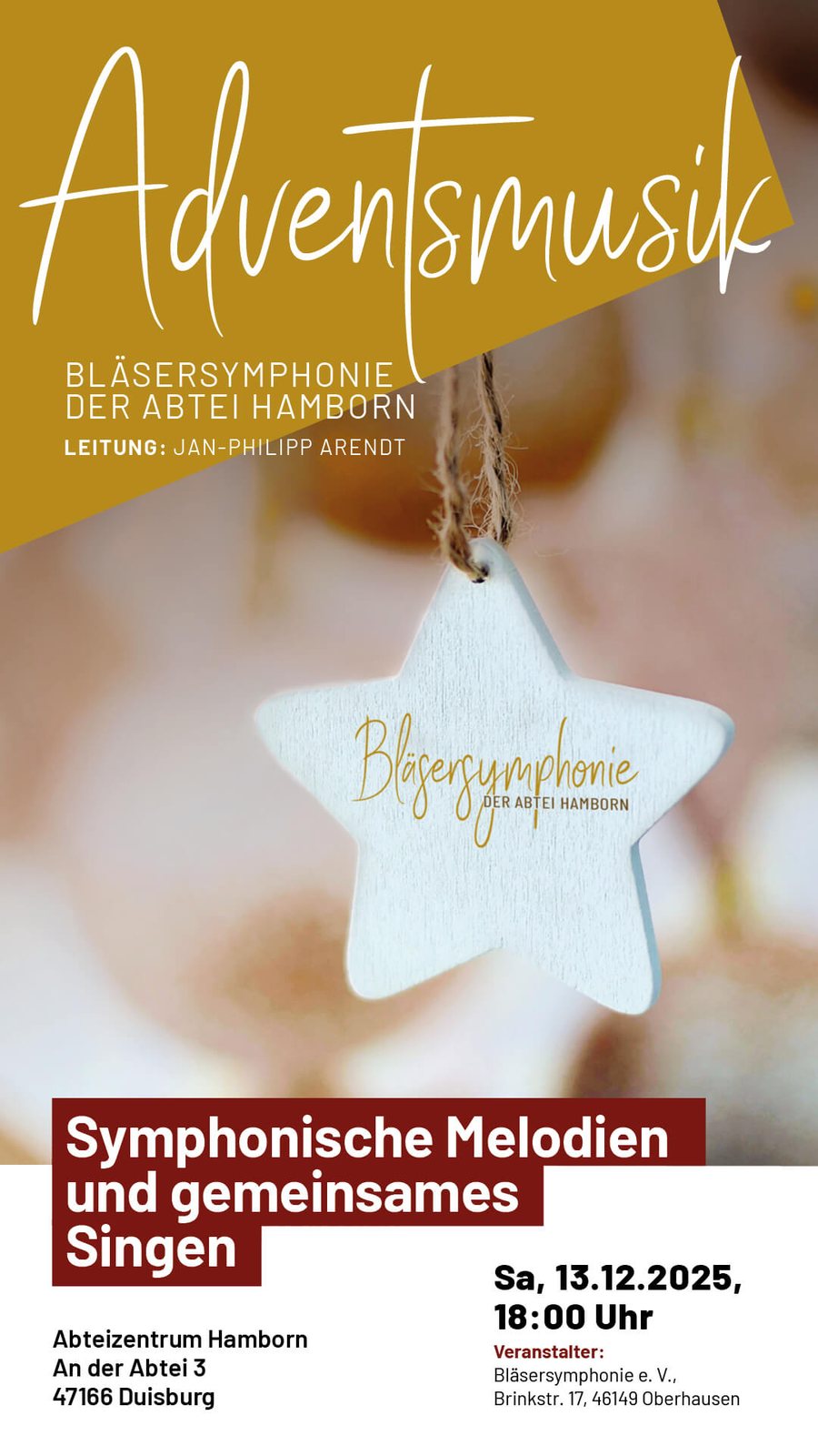 Plakat oder Konzertbild zu Adventskonzert